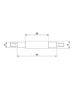 Alternative view of Stainless Steel Shaft 8mm